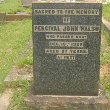 WALSH Percival John -1929