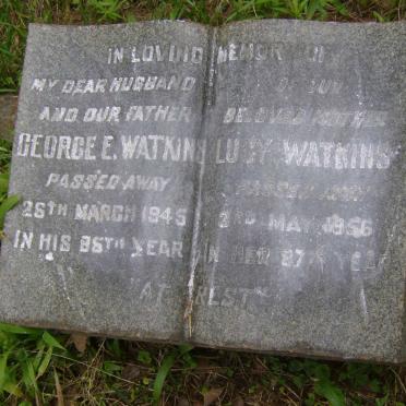 WATKINS George E. -1945 &amp; Lucy -1956