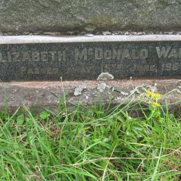 WALKER Francis 1869-1930 &amp; Isabella 1875-1945 :: WALKER Elizabeth McDonald -1967