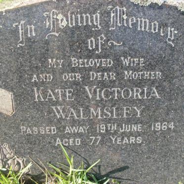 WALMSLEY Kate Victoria -1964