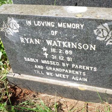 WATKINSON Ryan 1989-1991
