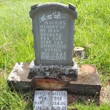 WARDELL Sydney Lovell -1943 &amp; Mary Isabella -1946