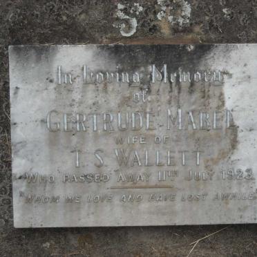 WALLETT Gertrude Mabel -1923