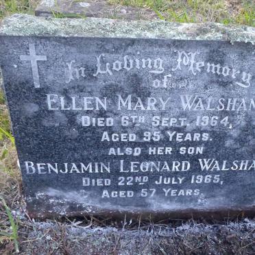 WALSHAM Ellen Mary 1964 :: WALSHAM Benjamin Leonard -1965