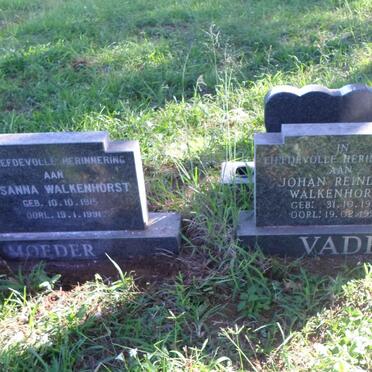 WALKENHORST Johan Reindert 1916-1995 &amp; Susanna 1915-1991