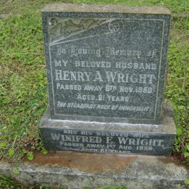WRIGHT Henry A. -1950 &amp; Winifred E. -1958