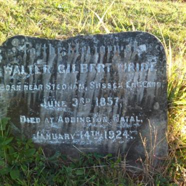 WRIDE Walter Gilbert 1857-1924