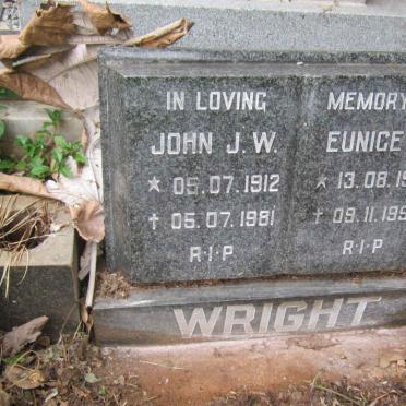 WRIGHT John J.W. 1912-1981 &amp; Eunice L. 1910-1992