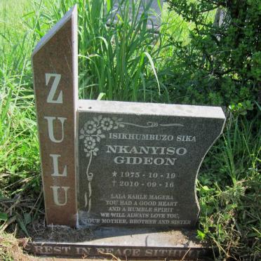 ZULU Nkanyiso Gideon 1975-2010