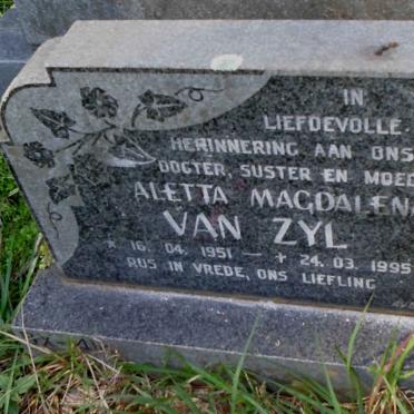ZYL Aletta Magdalena, van 1951-1995