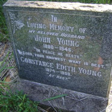 YOUNG John 1880-1946 &amp; Constance Edith 1874-1959