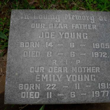 YOUNG Joe 1905-1972 &amp; Emily 1915-1977