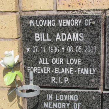 ADAMS Bill 1936-2003