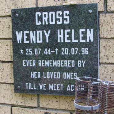 CROSS Wendy Helen 1944-1996