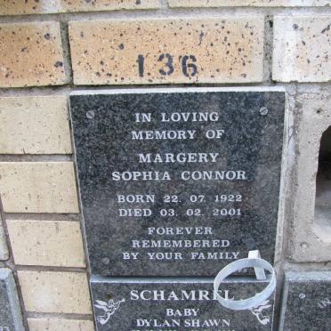 CONNOR Margery Sophia 1922-2001