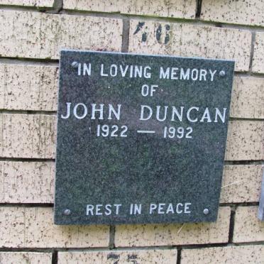 DUNCAN John 1922-1992
