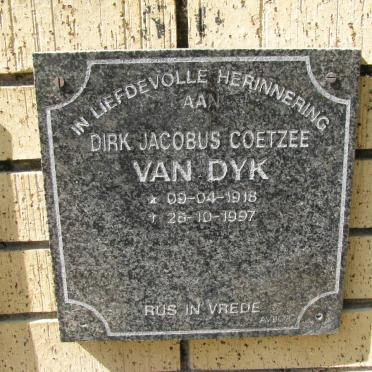 DYK Dirk Jacobus Coetzee, van 1918-1997