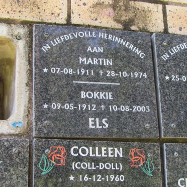 ELS Martin 1911-1974 &amp; Bokkie 1912-2003