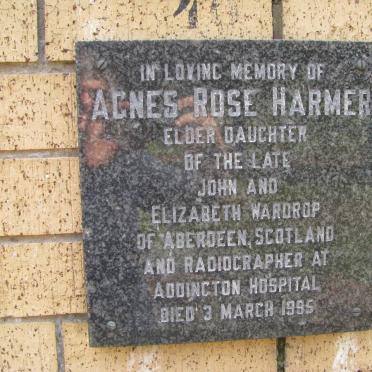 HARMER Agnes Rose -1995