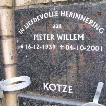 KOTZE Pieter Willem 1939-2001