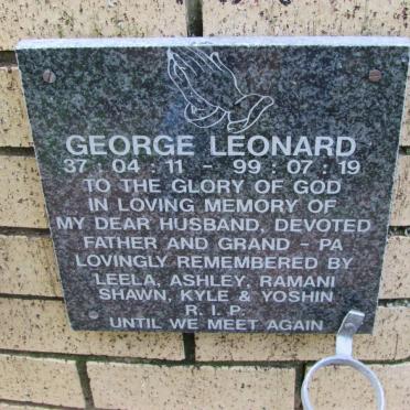 LEONARD George 1937-1999