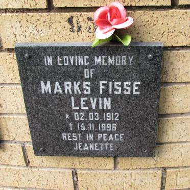 LEVIN Marks Fisse 1912-1996