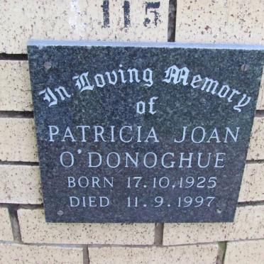 O'DONOGHUE Patricia Joan 1925-1997