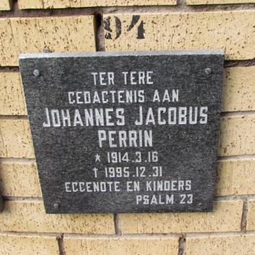 PERRIN Johannes Jacobus 1914-1995