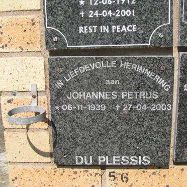 PLESSIS Johannes Petrus, du 1939-2003