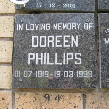 PHILLIPS Doreen 1919-1998