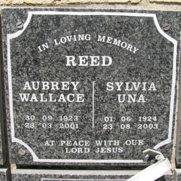 REED Aubrey Wallace 1923-2001 &amp; Sylvia Una 1924-2003