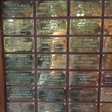 11. Memorial plaques