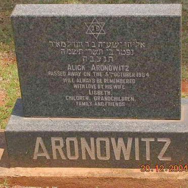ARONOWITZ Alick -1984