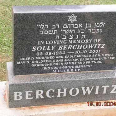 BERCHOWITZ Solly 1934-2001