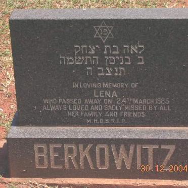 BERKOWITZ Lena -1985