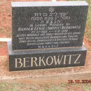 BERKOWITZ Harold Lewie 1922-1996