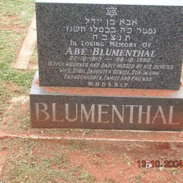 BLUMENTHAL Abe 1913-1996