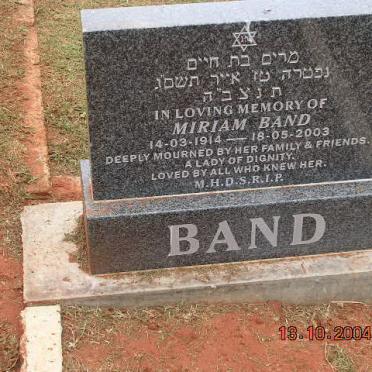 BAND Miriam 1914-2003
