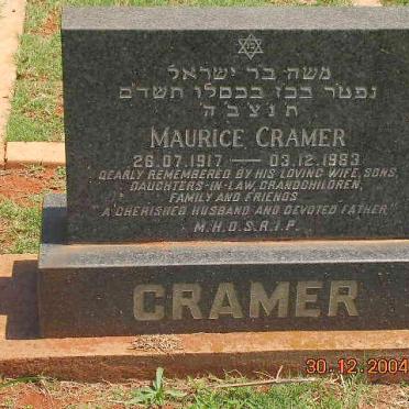 CRAMER Maurice 1917-19?3