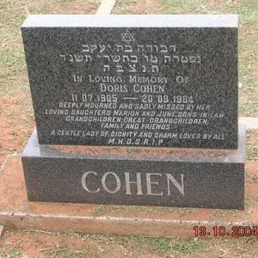 COHEN Doris 1905-1994