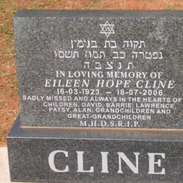 CLINE Eileen Hope 1923-2006