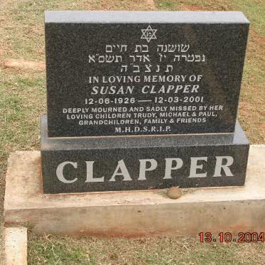 CLAPPER Susan 1926-2001