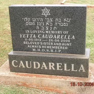 CAUDARELLA Yetta 1912-2000