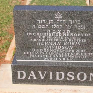 DAVIDSON Herman Boris -2007