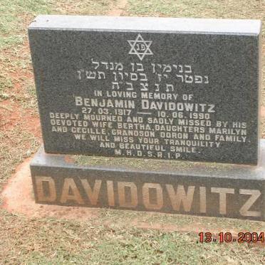 DAVIDOWITZ Benjamin 1917-1990
