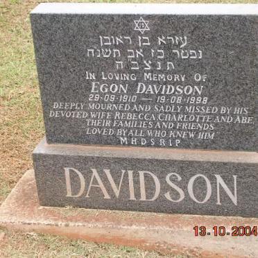 DAVIDSON Egon 1910-1998