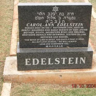 EDELSTEIN Carol Ann -2001
