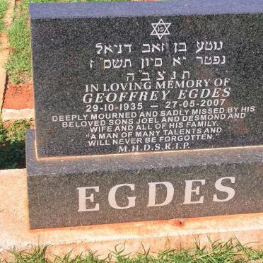 EGDES Geoffrey 1935-2007