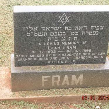 FRAM Leah 1902-1969