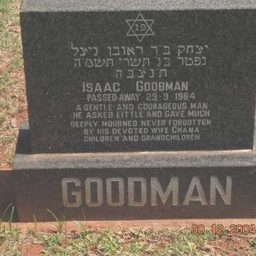 GOODMAN Isaac -1984